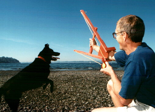 'Pepper' and Chris at Carkeek Park.